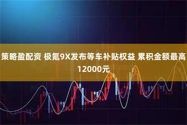 策略盈配资 极氪9X发布等车补贴权益 累积金额最高12000元